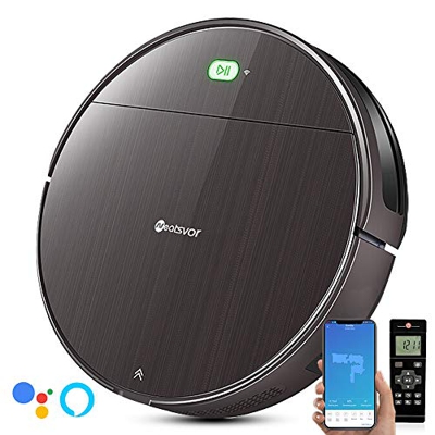 NEATSVOR V392 Robot Aspirador 4 en 1,Navegación Inteligente Mapeo,para Suelos Duros y alfombras,Succión Potente 1800 Pa (Marrón)