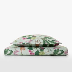 El Corte Inglés - Juego De Sábanas Algodón Tiger Verde claro Cama 150 cm en oferta