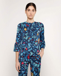 Mirto - Top De Mujer Estampado Manga 3/4 en oferta