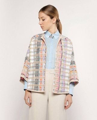 Mirto - Chaqueta Tweed De Mujer En Color Verde