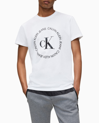 Calvin Klein Jeans - Camiseta De Hombre Blanca De Manga Corta características