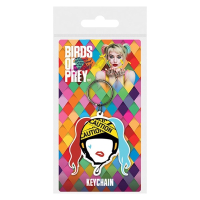 Pyramid International - Llavero DC Cómics Birds Of Prey Harley Quinn Caution