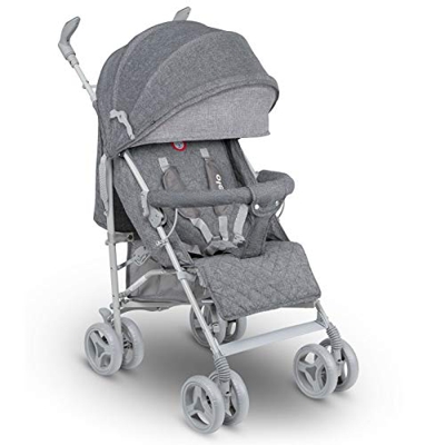 Lionelo LO-IRMA GREY/DARK GREY Irma buggy - Carrito de viaje plegable con posición tumbada, 7 kg, color gris