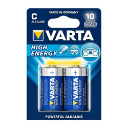 20 X Baby C High Energy Batería Alcalina-Manganeso LR14 7800mAh 1,5V Varta características