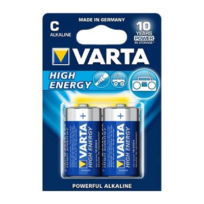 20 X Baby C High Energy Batería Alcalina-Manganeso LR14 7800mAh 1,5V Varta