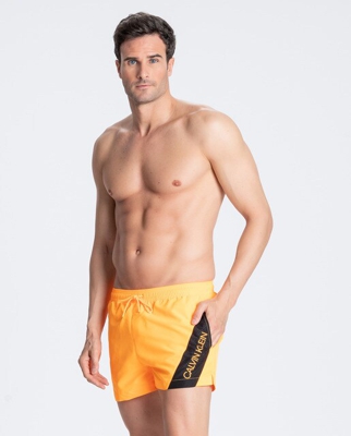 Calvin Klein Jeans - Bañador Bermuda De Hombre Naranja