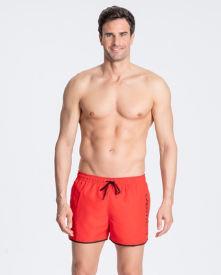 Calvin Klein Jeans - Bañador Bermuda De Hombre Rojo