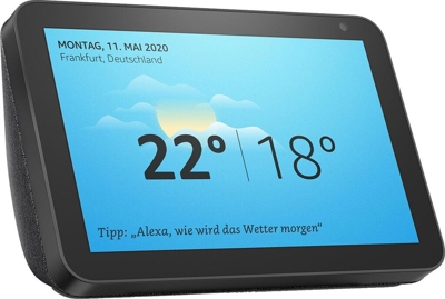 Amazon Echo Show 8 tela de color antracita