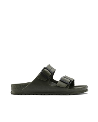 Birkenstock - Sandalias De Hombre De Color Verde Con Doble Hebilla