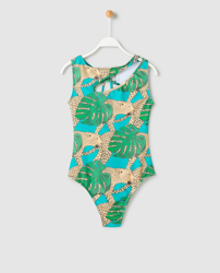 Antimilk - Bañador De Niña Estampado Leopardo en oferta