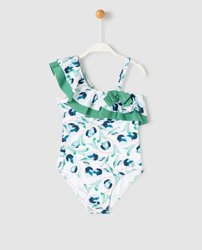 Tizzas - Bañador De Niña De Ciruelas Con Volante precio