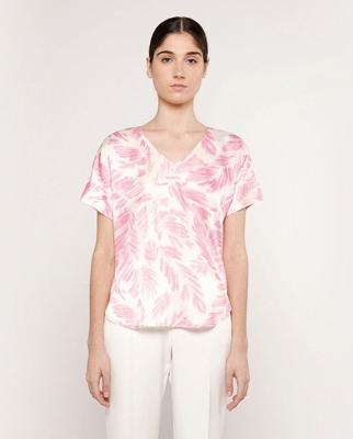 Mirto - Top De Mujer Estampado De Hojas