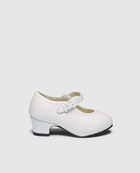 Olé Tus Zapatos - Zapatos De Flamenca De Niña De Color Blanco en oferta