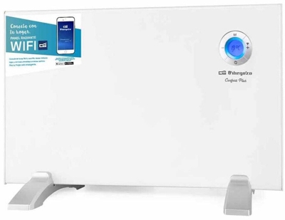 Panel Radiante Orbegozo Rew1000 Wifi Control Tactil 1000w