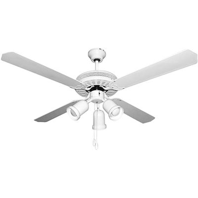 Ventilador de Techo Orbegozo CT 35132 B, blanco, 3 velocidades, 4 aspas reversible, 70 w