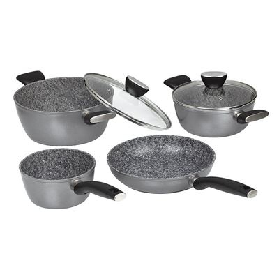 Bateria De Cocina Jata Mod Bc4 Granite 4 Piezas