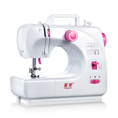 Mini máquina de coser eléctrica multifuncional Fanghua FHSM-508 16 puntos