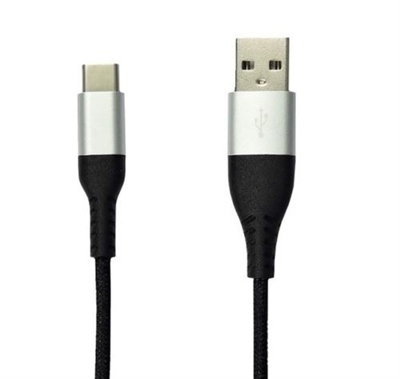 Cable Temium USB-C Negro 1,2 m