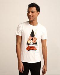 Compra Easy Wear - Camiseta De Hombre Blanca Con Estampado NARANJA MECÁNICA  De Manga Corta al mejor precio - Shoptize