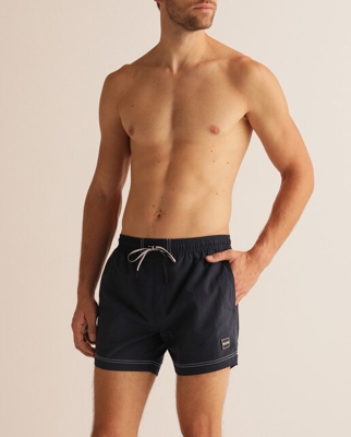 Boss - Bañador Bermuda De Hombre Azul Liso