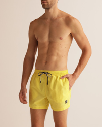 Boss - Bañador Bermuda De Hombre Amarillo Liso características