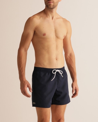 Lacoste - Bañador Bermuda De Hombre Azul Liso