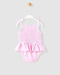 B Con B - Bañador De Bebé Niña Rosa Con Margaritas características