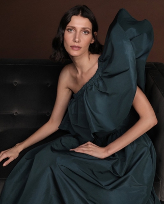 Woman Fiesta El Corte Inglés - Vestido Largo En Tafeta Con Volumen