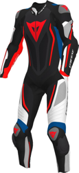 Dainese Misano 2 D-Air Perforated 1pc Suit Black/White/Red/Blue características