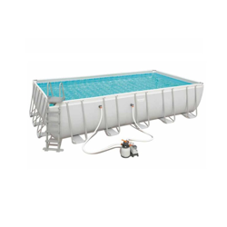 Bestway - Piscina Rectangular Tubular Power Steel 671 X 366 X 132 Cm en oferta