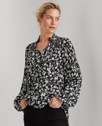 Lauren Ralph Lauren - Blusa De Mujer Con Estampado De Flores Y Manga Larga características