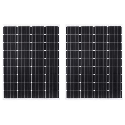 Paneles solares monoscristalinos vidaXL 2 uds vidrio seguridad 100