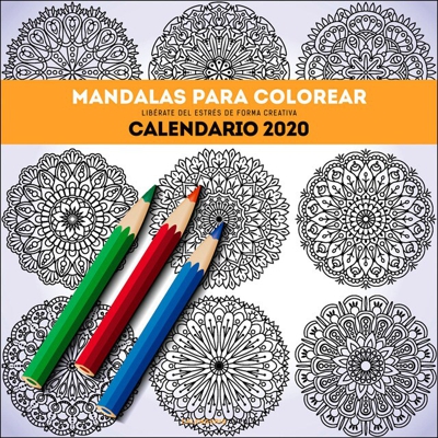 Calendario mandalas para colorear 2020