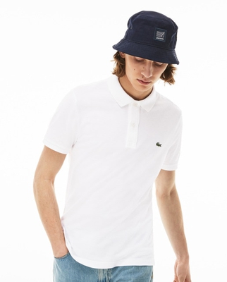 Lacoste - Polo Piqué De Hombre Slim Blanco De Manga Corta
