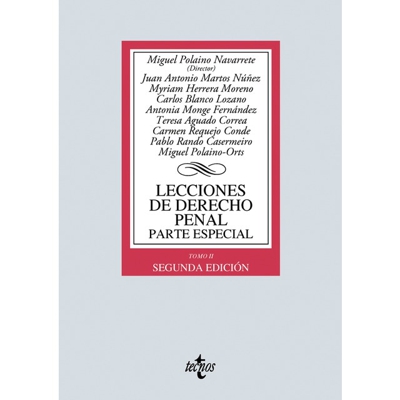 Lecciones de derecho penal. Parte especial: Tomo ii adaptada a la ley orgánica 5/2010 de reforma del código penal (Tapa blanda)