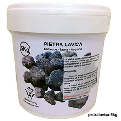 LordsWorld - Pietra Lavica - 5Kg Pietra Lavica para la Barbacoa, Sauna y decoración del Acuario - Roca de la Lava para la Barbacoa y el Gas Estufas -  en oferta