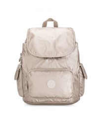 Kipling - Mochila De Mujer Pequeña En En Color Nude Metalizado en oferta