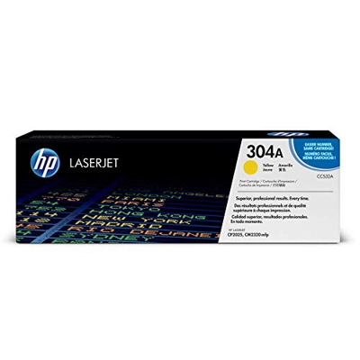 HP 304 - Cartucho de tóner Original HP 304A Amarillo para HP Color LaserJet CP2025, CM2320mfp
