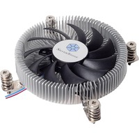 SST-NT07-115X ventilateur, refroidisseur et radiateur Carte SIM 8 cm Noir, Métallique, Ventirad