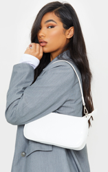 Sac à main effet croco blanc, Blanc en oferta
