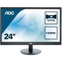 M2470SWH LED display 61 cm (24") 1920 x 1080 pixels Full HD Noir, Moniteur LED