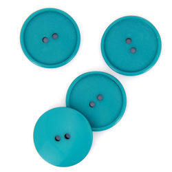Boutons plats 2 trous bleu moyen 28 mm precio