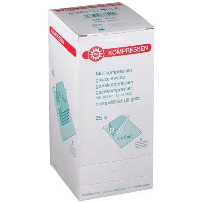 Nobamed Compresse de gaze 5 x 5 cm