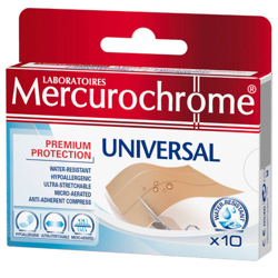 Mercurochrome® Bande Universal Premium Protection características