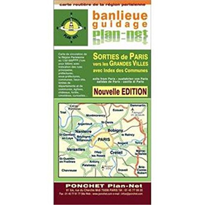 Carte routière : Banlieue guidage (Departemental)