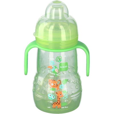 MAM Biberon transition 220 ml - bec silicone vert (Couleur non sélectionnable)