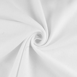 Tissu molleton gratté bio blanc características