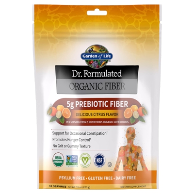 Dr. Formulated Organic Fiber saveur agrumes 223 g - Poudre