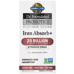 Microbiomes Platinum Absorbtion de Fer - Réfrigéré - 30 Capsules características