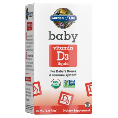 Organic baby - Vitamine D3 pour Bébés - 56ml